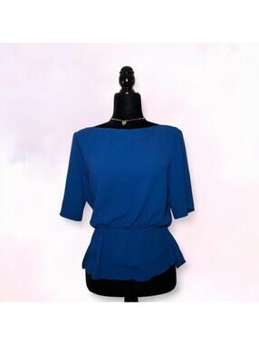 Wilfred Royal Blue Tee Y2K Basic Minimalist Size S